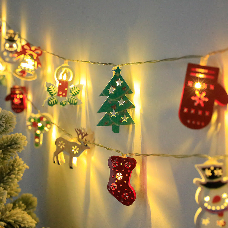 Christmas LED String Lights – Santa Claus, Elk, & Snowman Ornaments for Festive Decor - ZA-ZOLA