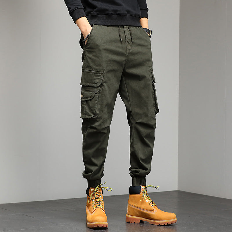 Multi-bag Fashion Brand Casual Pants MenProduct information:
 
 Color: khaki, black, army green, dark gray
 
 Size: 28,29,30,31,32,33,34,36
 
 Style: overalls
 
 Thickness: ordinary
 
 Applicable scenariosPantsZA-ZOLAZA-ZOLAMulti-bag Fashion Brand Casual Pants Men