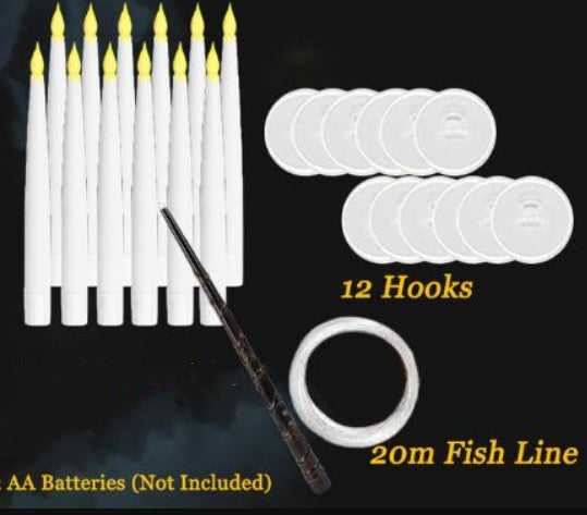 20LED Floating Candles With Candle Sticks - ZA-ZOLA