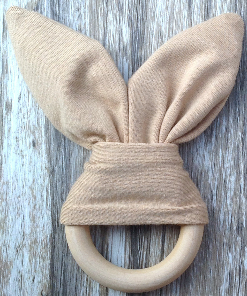 Handmade wooden natural baby teether - ZA-ZOLA