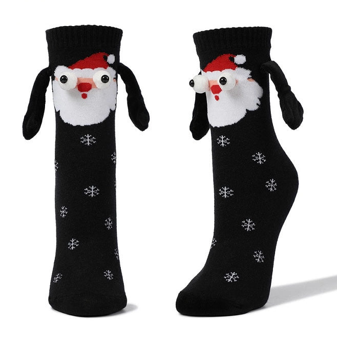 Couple Magnetic Hand Socks – Cute Christmas Gift for Him & Her – Festive Holiday Essentials - ZA-ZOLA