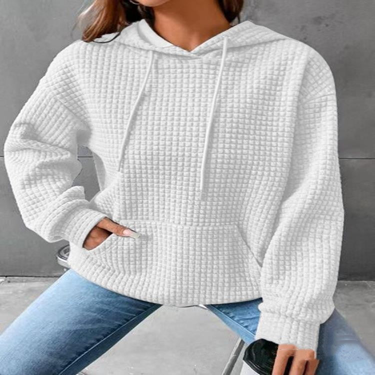 Women's Loose Casual Solid Color Long-Sleeved Sweater – Comfortable & Stylish Knitwear