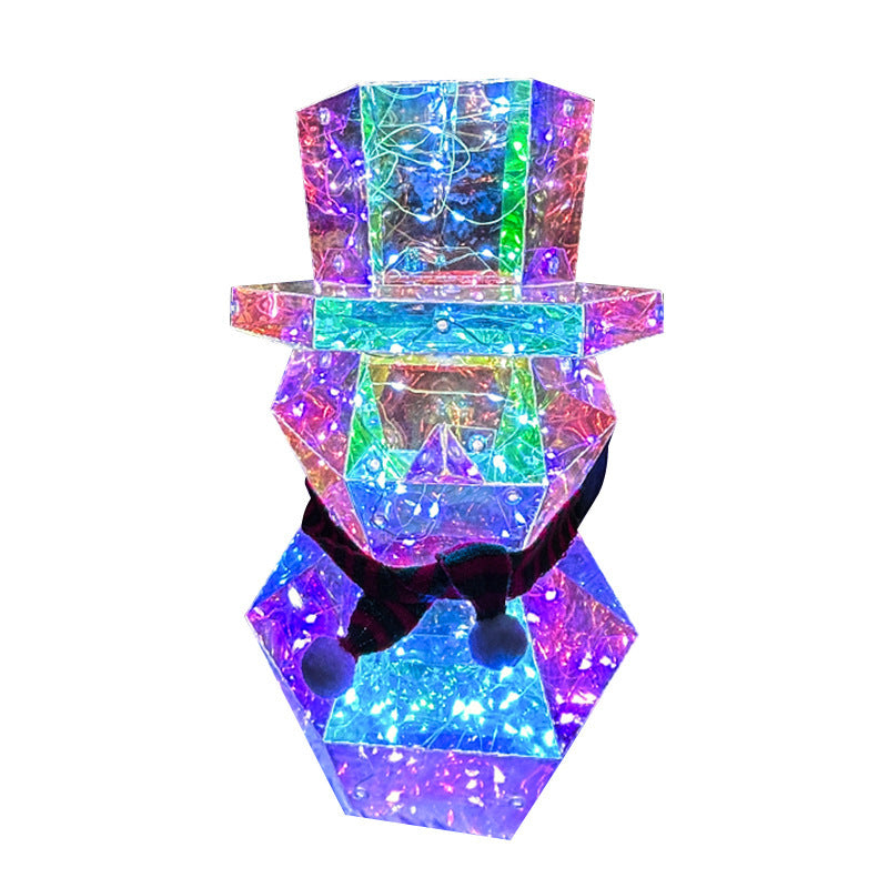 Colorful LED Glow Santa & Snowman Night Light | Festive Xmas Decor - ZA-ZOLA