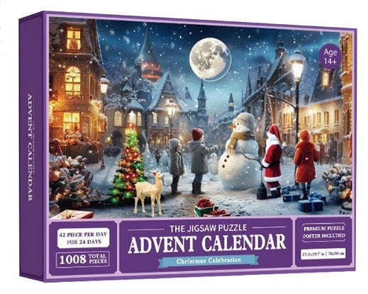 24-Box Christmas Advent Calendar – Fun Puzzle Gift for Holiday Countdown - ZA-ZOLA