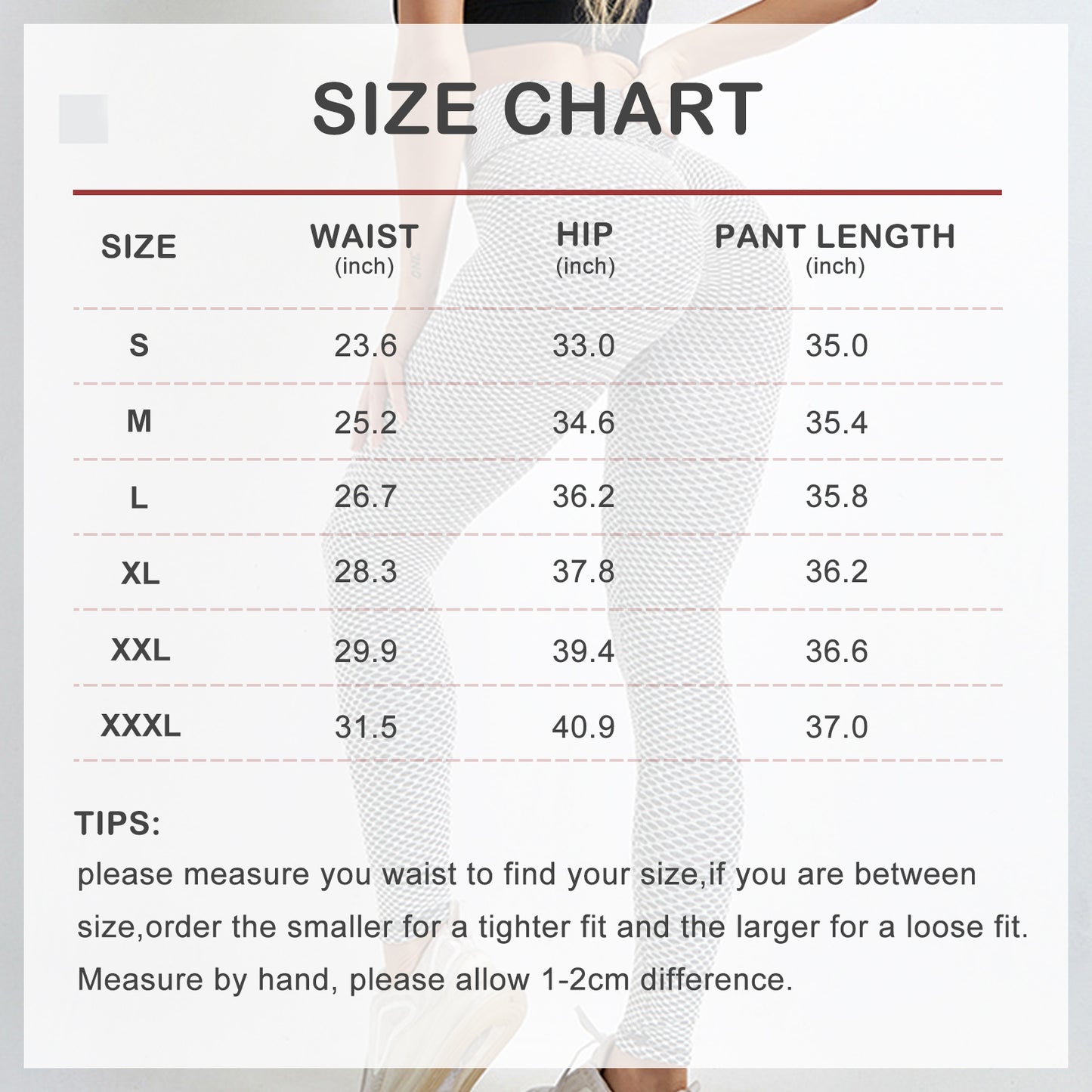 Leggings Women Butt Lifting Workout Tights Plus Size Sports High Waist Yoga Pants - ZA-ZOLA