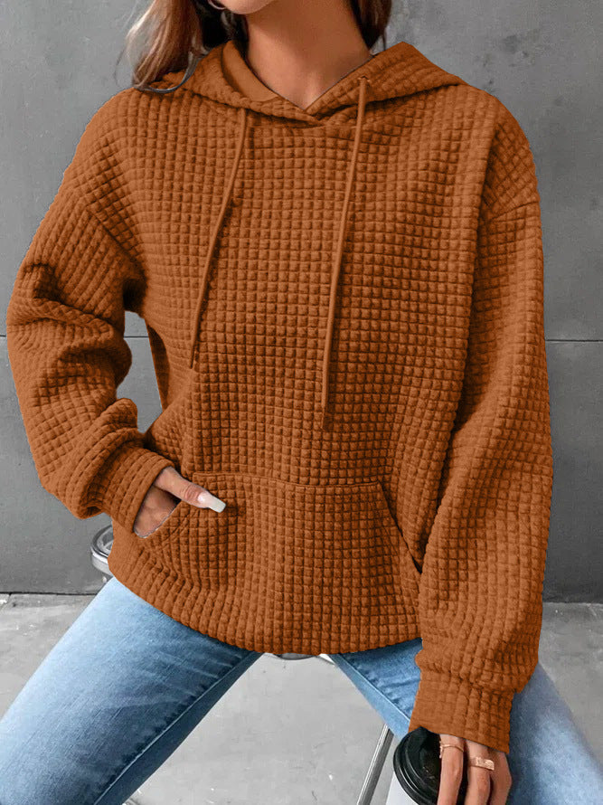 Women's Loose Casual Solid Color Long-Sleeved Sweater – Comfortable & Stylish Knitwear