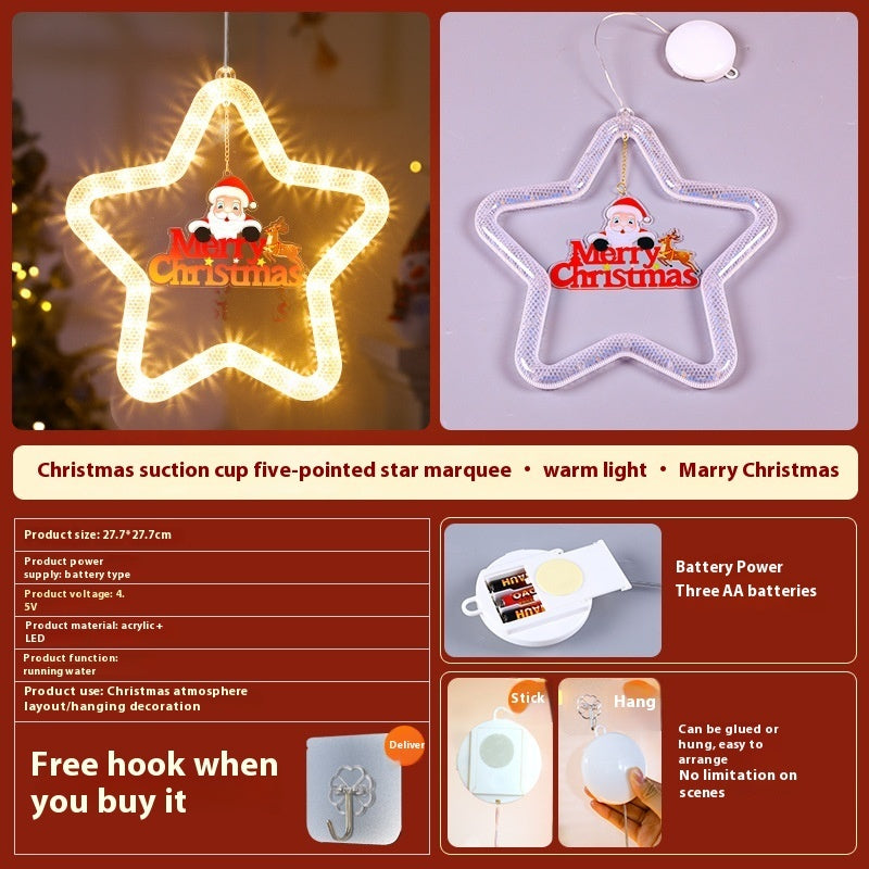 LED Christmas Star Pendant Lights – Window & Door Decorations for Festive Atmosphere - ZA-ZOLA