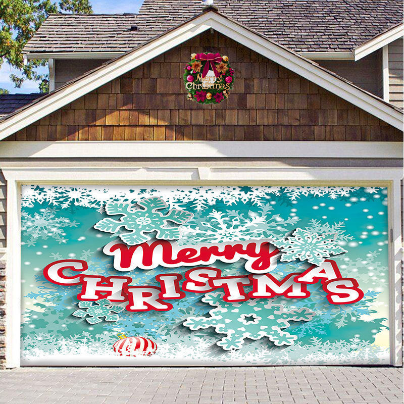 Christmas Hanging Background Cloth – Garage Door Patch for Holiday Party Decor - ZA-ZOLA