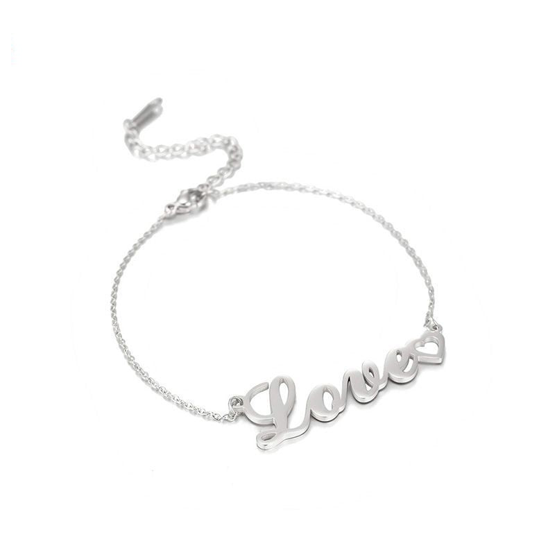 Personalized DIY Custom Name Bracelet Stainless Steel - ZA-ZOLA