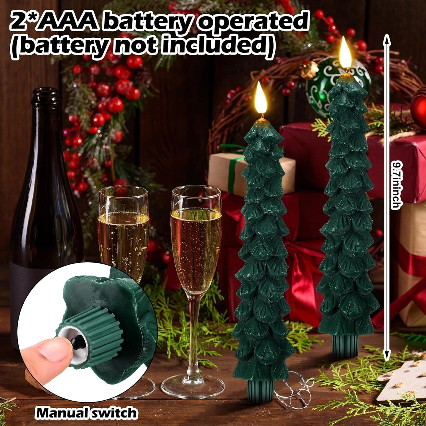 Christmas Pine Cone Candle – Festive Atmosphere Decoration for Holiday Ambiance - ZA-ZOLA