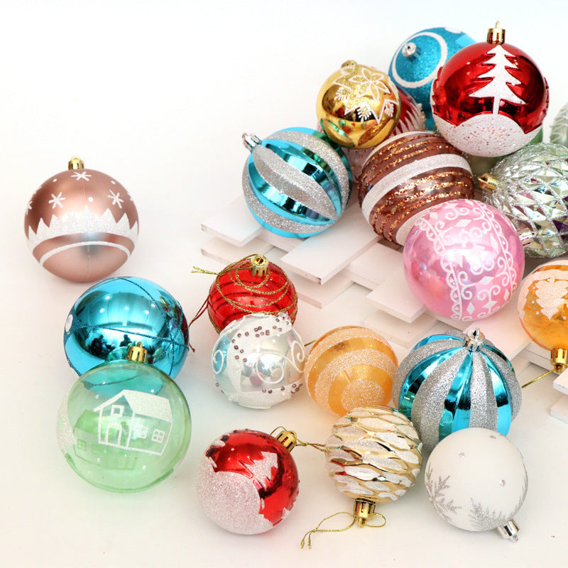 6cm Bright Christmas Balls – 24-Piece Set for Tree Decorations & Holiday Decor - ZA-ZOLA