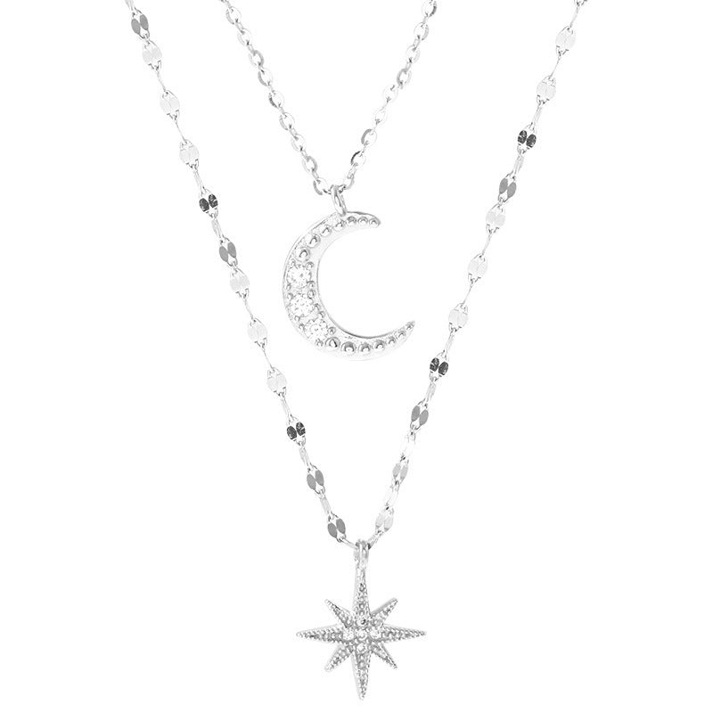 Astral Moon Double Necklace - ZA-ZOLA