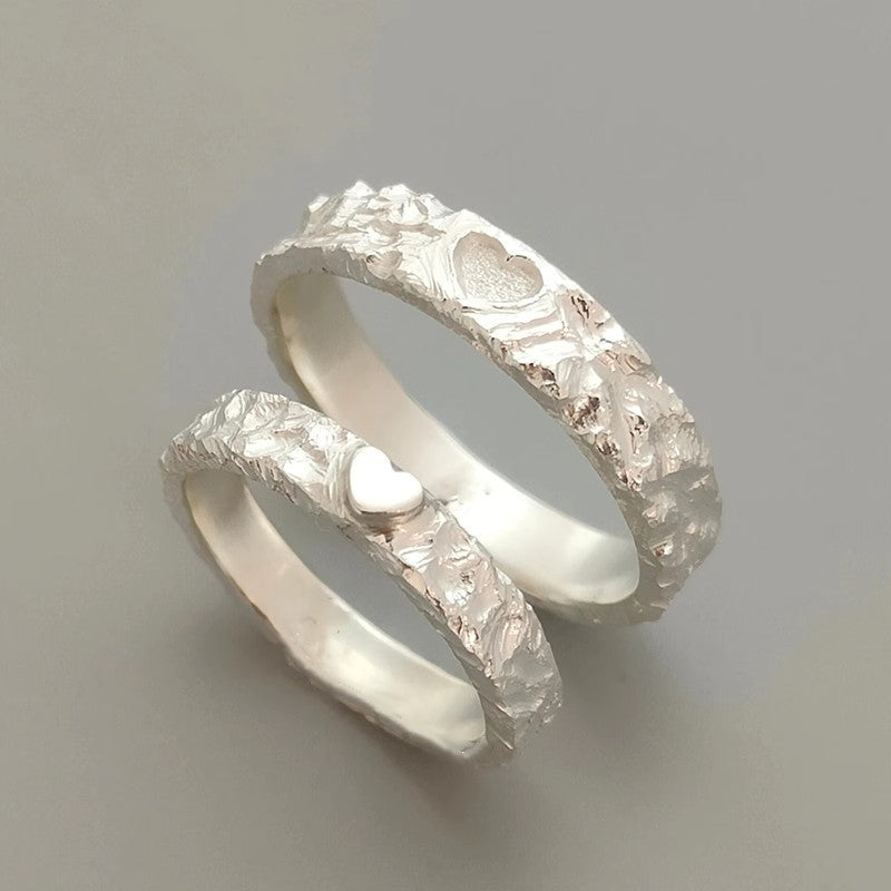 Hand In Hand White Head Love Couple Ring Open - ZA-ZOLA