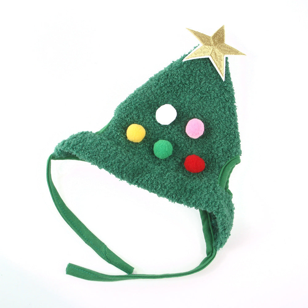 Christmas Tree Shaped Pet Hat - Festive Holiday Accessory for Cats & Dogs - ZA-ZOLA