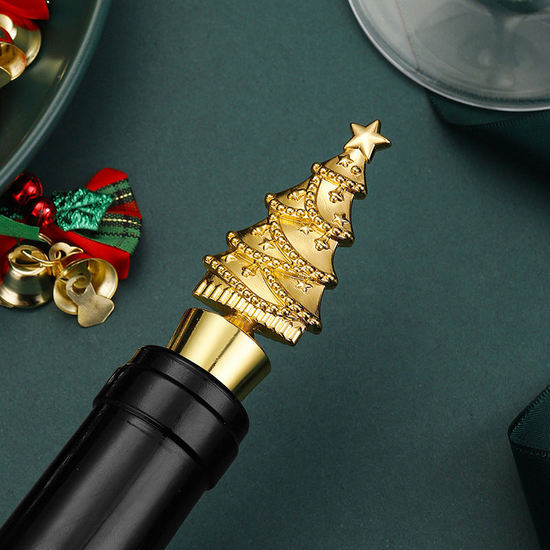 Christmas Tree Wine Stopper | Festive Sealed Bottle Stopper - ZA-ZOLA