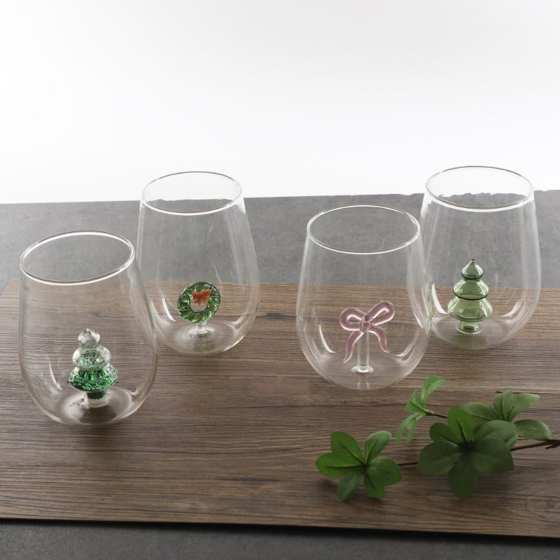 Creative High Borosilicate Glasses – Christmas Tree Design Holiday Drinkware - ZA-ZOLA