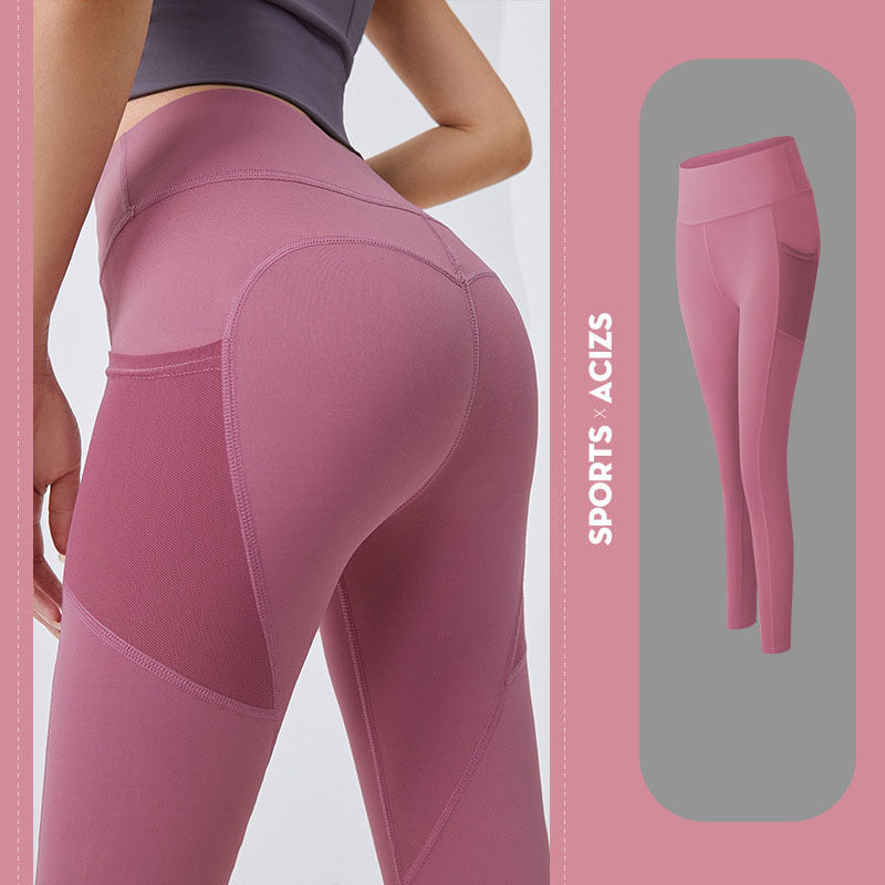 Yoga Pants for Women with Pockets – Tummy Control Gym Leggings for Fitness & Jogging