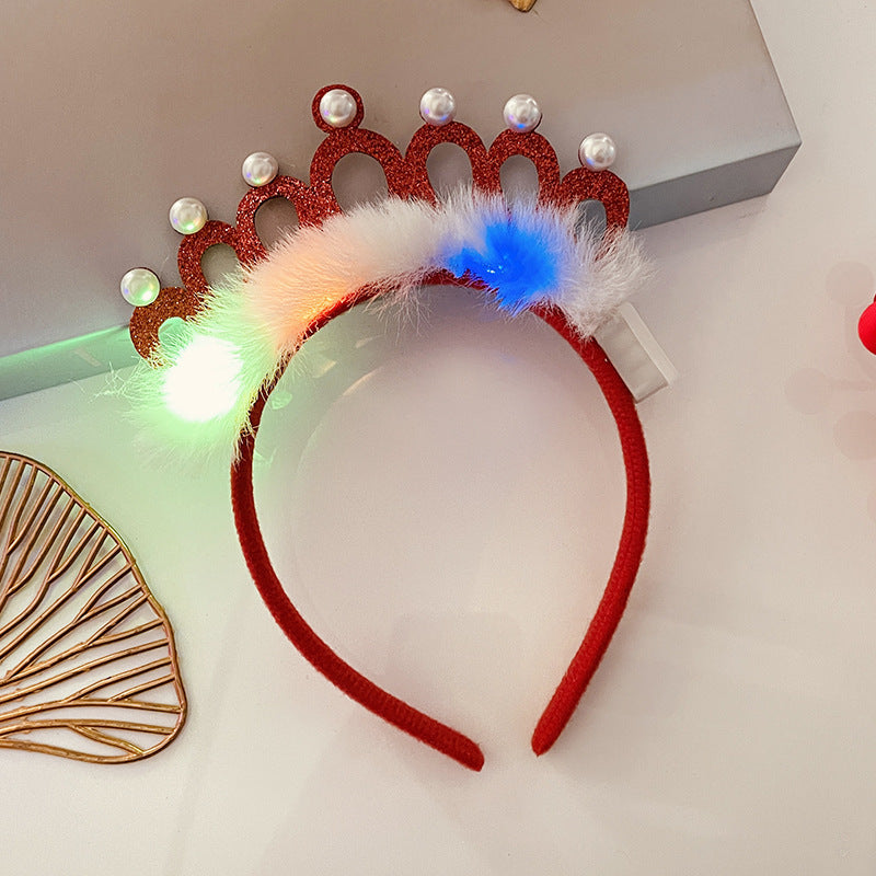 Light-Up Christmas Headband for Women - Festive Snowflake Design - ZA-ZOLA