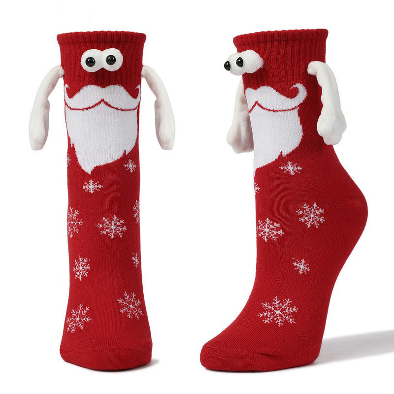 Couple Magnetic Hand Socks – Cute Christmas Gift for Him & Her – Festive Holiday Essentials - ZA-ZOLA