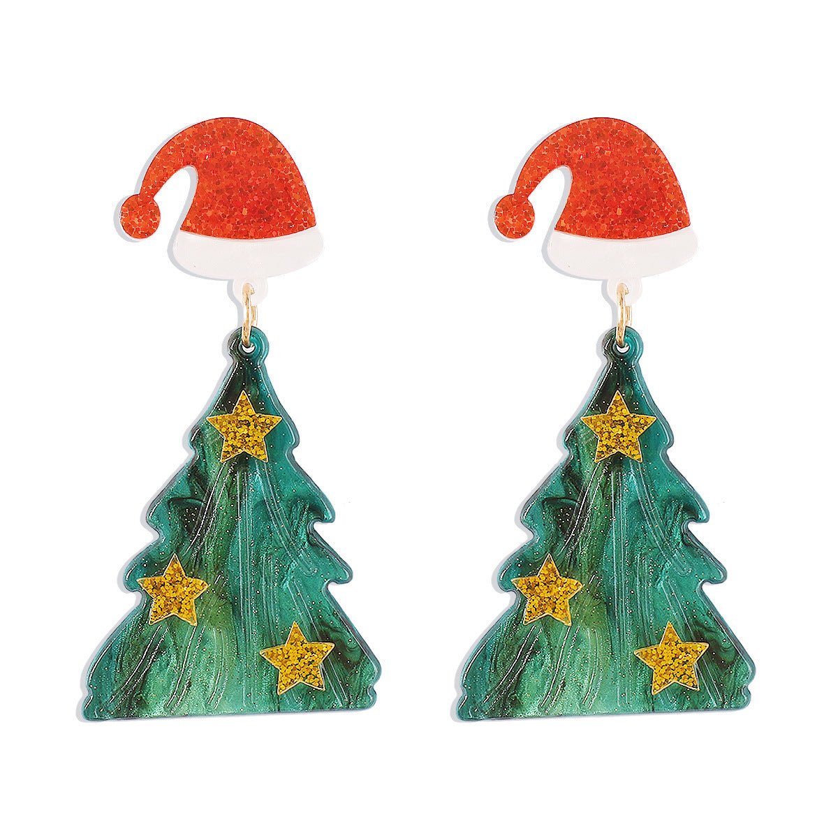 Creative Festive Acrylic Earrings – Trendy Niche Fashion for a Unique Holiday Look - ZA-ZOLA