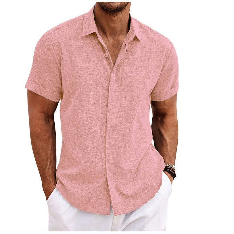 Men's Solid Color Loose Linen T-Shirt – Lightweight, Breathable & Perfect for Summer - ZA-ZOLA