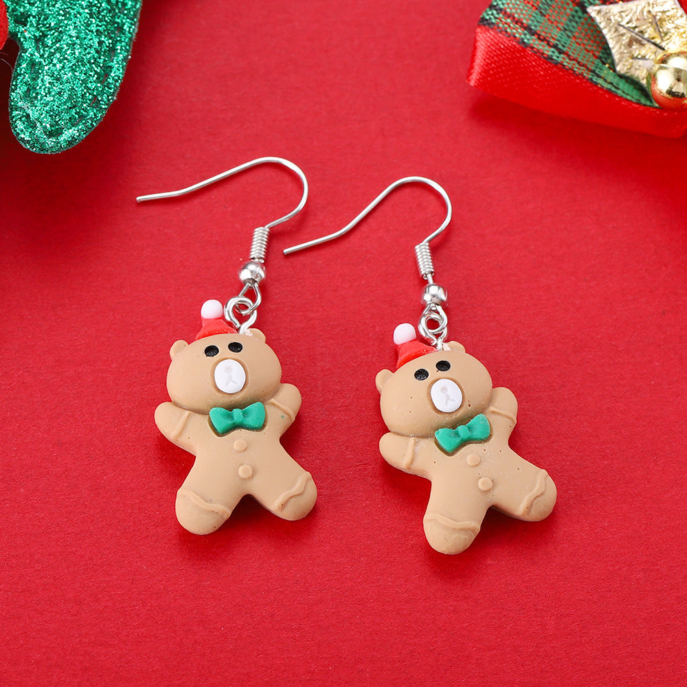 Cartoon Creative Christmas Earrings – Fun & Festive Fashion for the Holidays - ZA-ZOLA