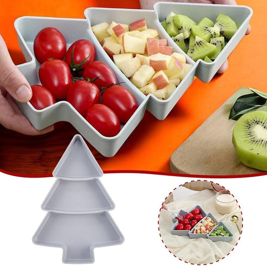 Christmas Tree Snack Plate Set | Festive Fruit & Candy Platter - ZA-ZOLA