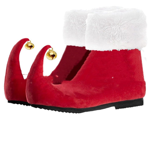 Colorful Monster Christmas Bell Red Shoes – Fun Festive Footwear for Holiday Cheer - ZA-ZOLA