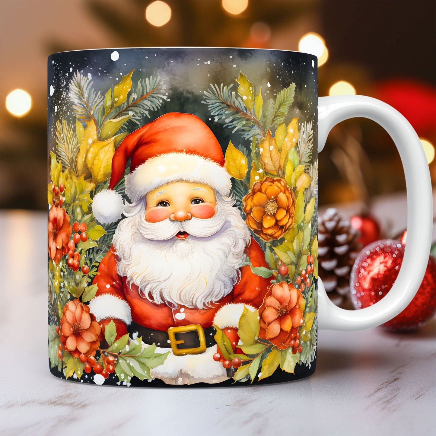 3D Christmas Ceramic Mug | Festive Snowman & Santa Cups - ZA-ZOLA