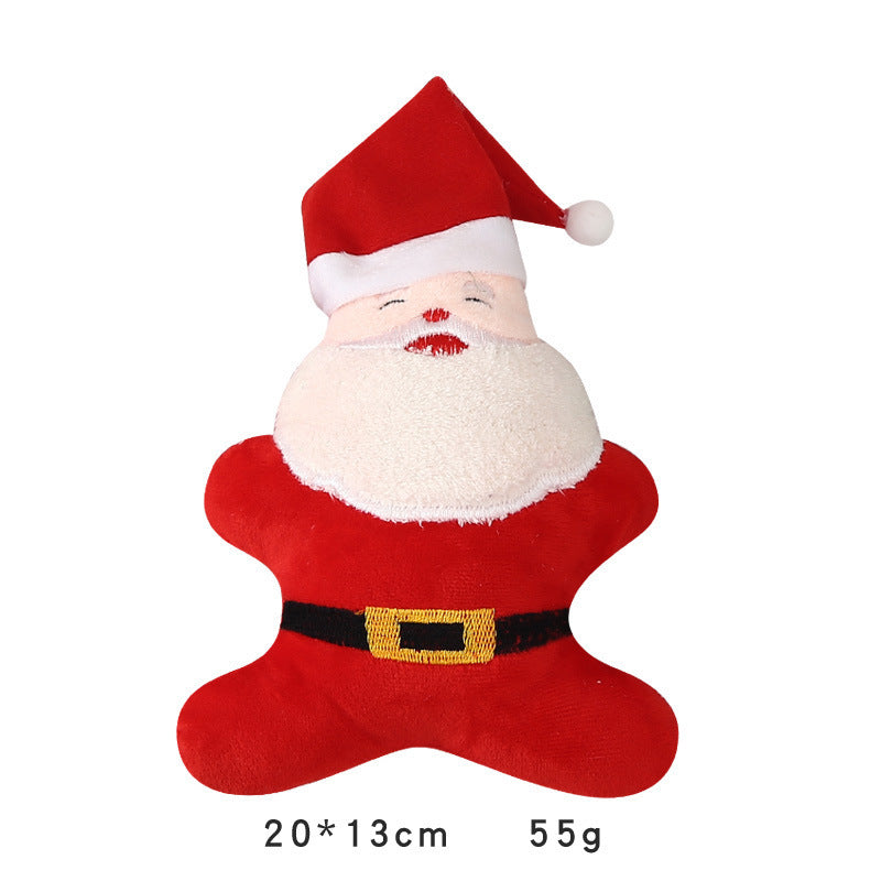 Christmas Dog Plush Toy – Sounding Puppy Santa Claus Decoration for Pets - ZA-ZOLA