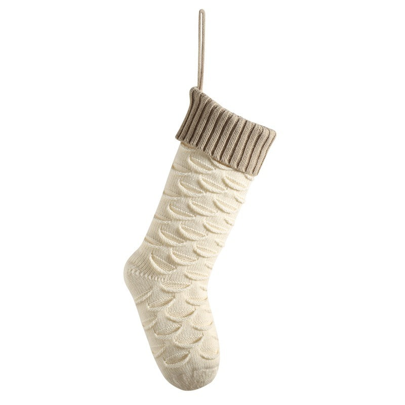 Christmas Gift Bag Decorative Socks – Knitted Hanging Stocking Decorations for Holiday Cheer - ZA-ZOLA