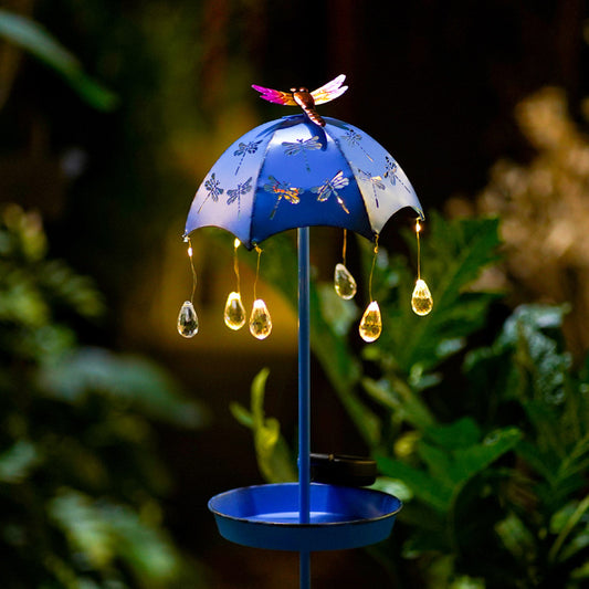 Wrought Iron Solar Bird Feeder Floor Lamp - ZA-ZOLA