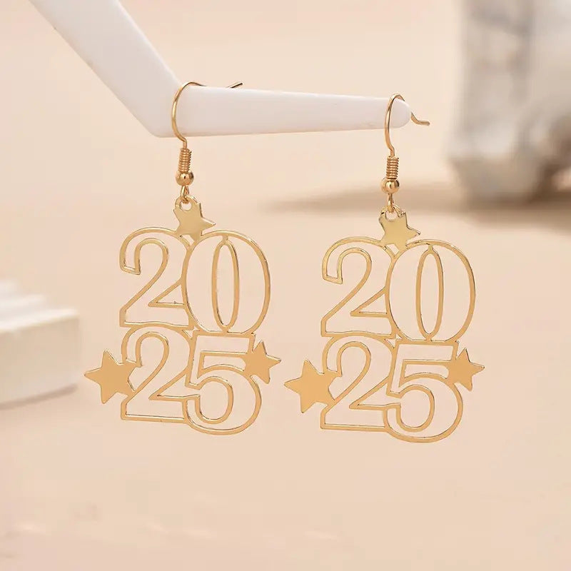 Creative Digital Earrings – Fashionable Galvanized Design for Trendy Jewelry Lovers - ZA-ZOLA