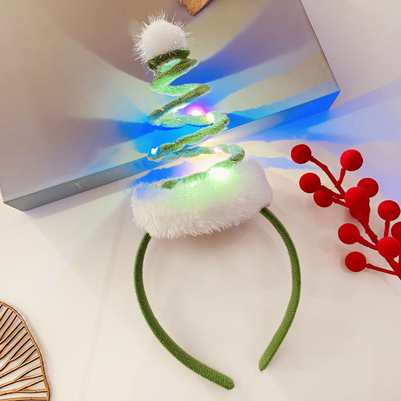 Light-Up Christmas Headband for Women - Festive Snowflake Design - ZA-ZOLA