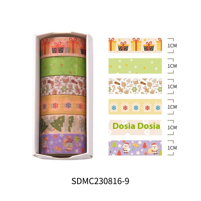 Creative Christmas Gift Adhesive Tape – Cute Decorative Journal & Material Tape for Holiday Crafts - ZA-ZOLA