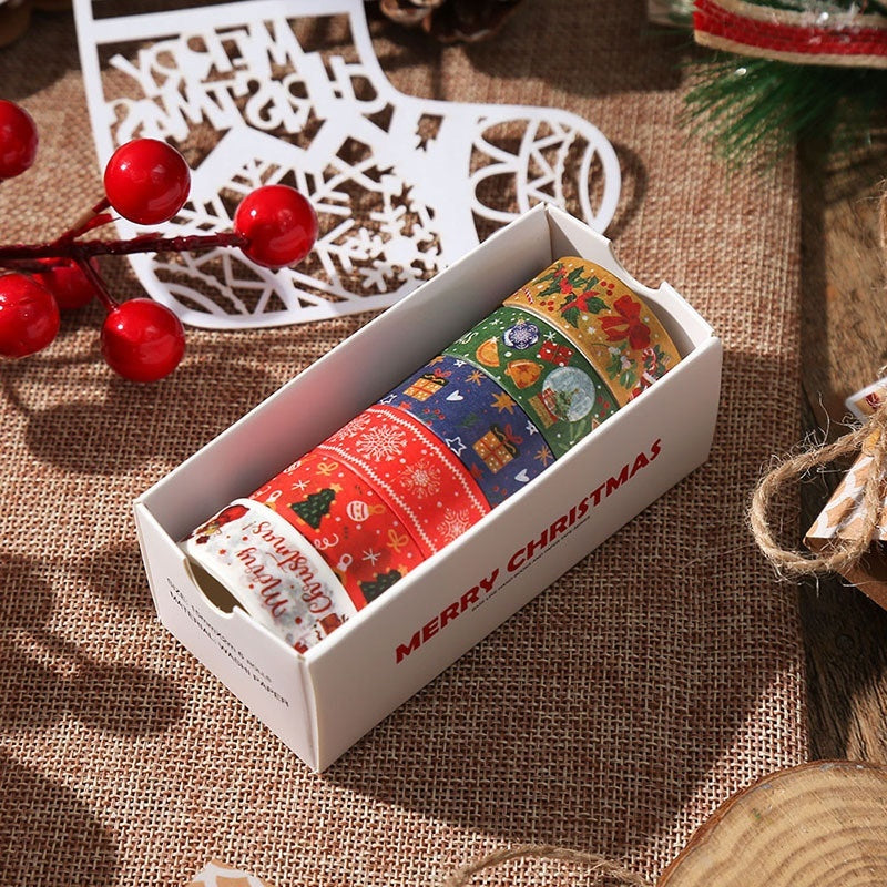 Creative Christmas Gift Adhesive Tape – Cute Decorative Journal & Material Tape for Holiday Crafts - ZA-ZOLA