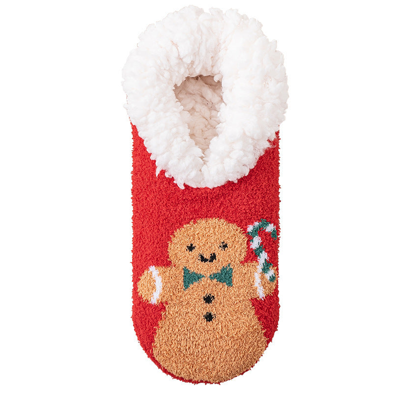 Thickened Lambs wool Room Socks – Indoor Non-Slip Silicone Cozy Winter Socks - ZA-ZOLA