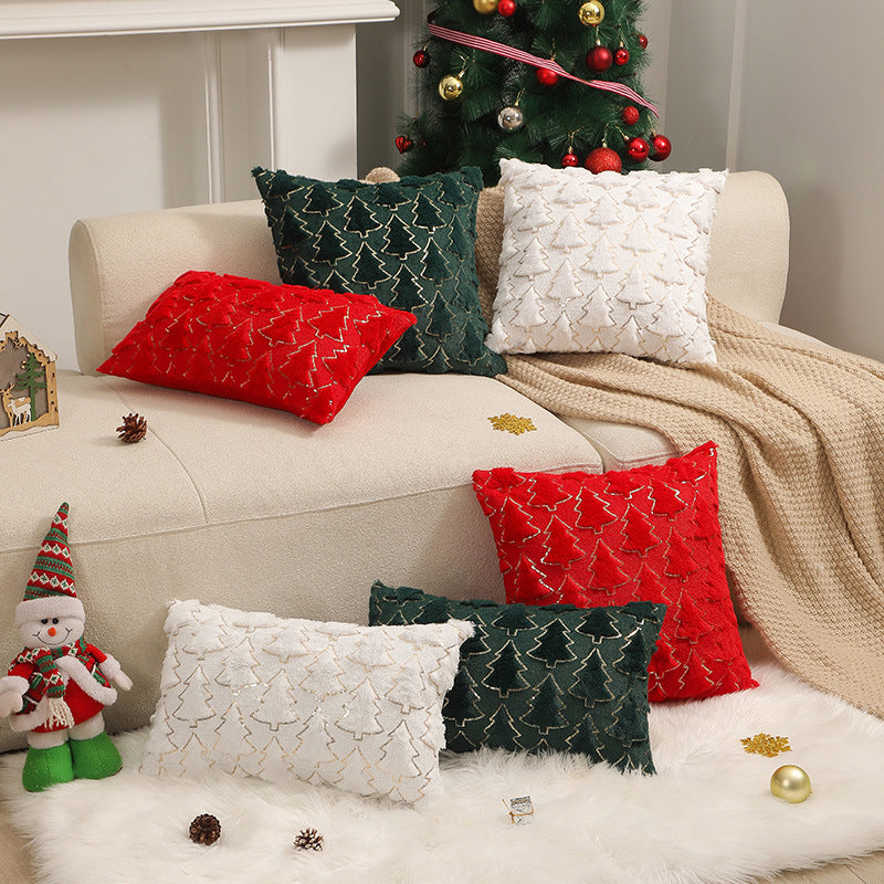 Holiday Ornament Plush Pillowcase – Decorative Bedroom & Bedside Pillow Cover - ZA-ZOLA