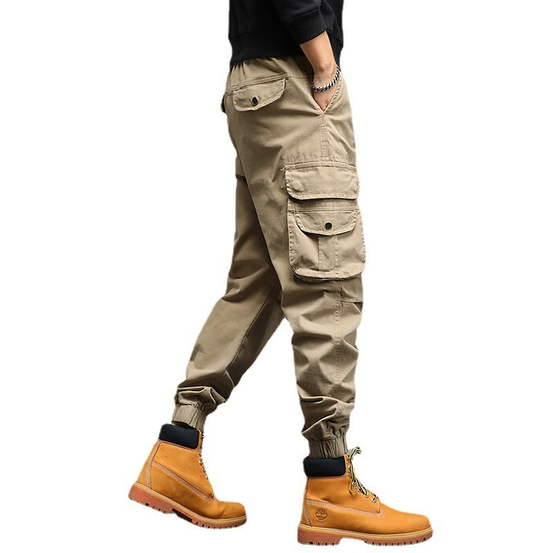 Multi-bag Fashion Brand Casual Pants MenProduct information:
 
 Color: khaki, black, army green, dark gray
 
 Size: 28,29,30,31,32,33,34,36
 
 Style: overalls
 
 Thickness: ordinary
 
 Applicable scenariosPantsZA-ZOLAZA-ZOLAMulti-bag Fashion Brand Casual Pants Men