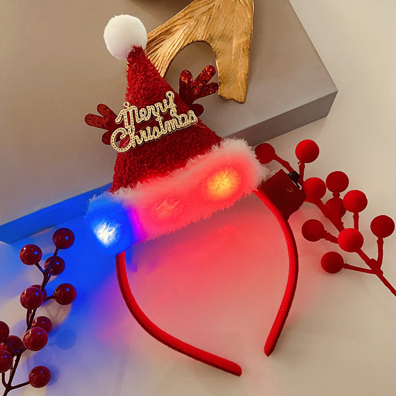 Light-Up Christmas Headband for Women - Festive Snowflake Design - ZA-ZOLA