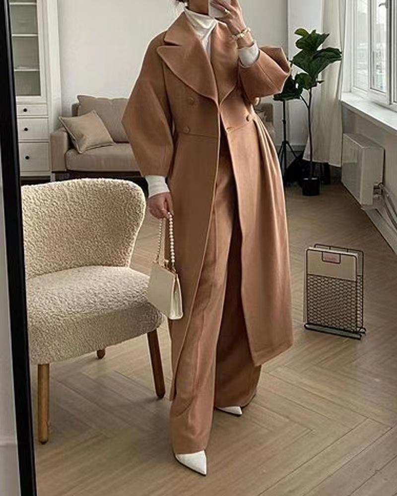 Vintage Court Lantern Sleeves Large Lapel Jacket – Elegant & Stylish Outerwear for Women