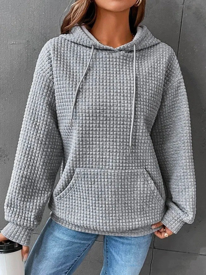 Women's Loose Casual Solid Color Long-Sleeved Sweater – Comfortable & Stylish Knitwear