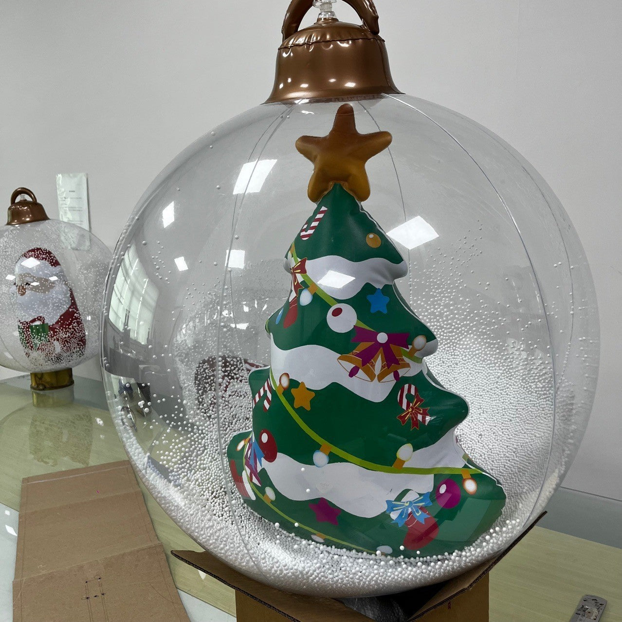 Inflatable Christmas Ball Ornaments – Festive Hanging Decorations for Indoor & Outdoor - ZA-ZOLA