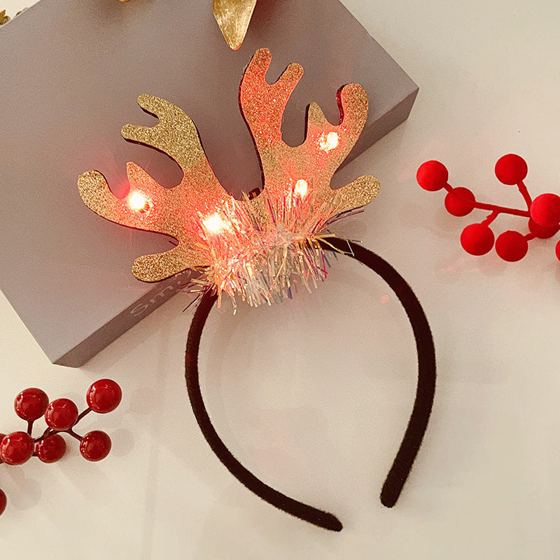 Light-Up Christmas Headband for Women - Festive Snowflake Design - ZA-ZOLA