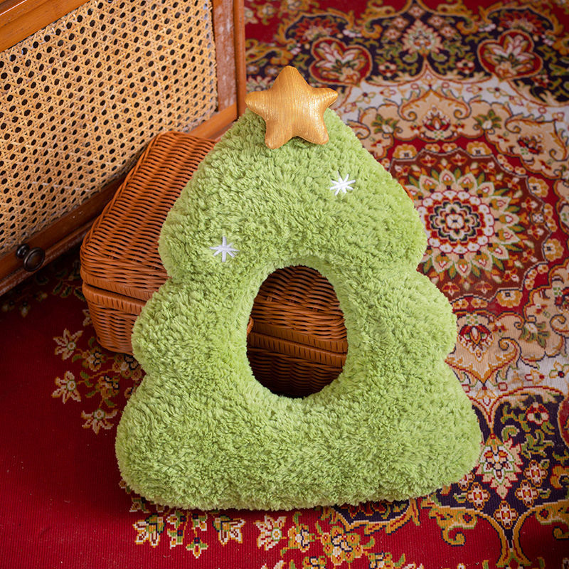 Plush Christmas Tree Pillow – Decorative Gift Doll for Festive Home Decor - ZA-ZOLA