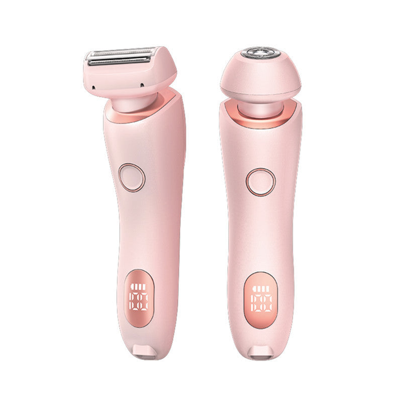 2 In 1 Hair Removal Epilator USB Rechargeable Trimmer Women Body Razor Face Leg Armpit Bikini Hand Pubic Shaver Hair Remover - ZA-ZOLA