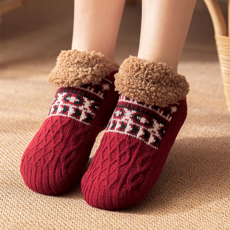 Indoor Home Non-Slip Carpet Socks – Warm Fall & Winter Floor Socks for Men & Women - ZA-ZOLA