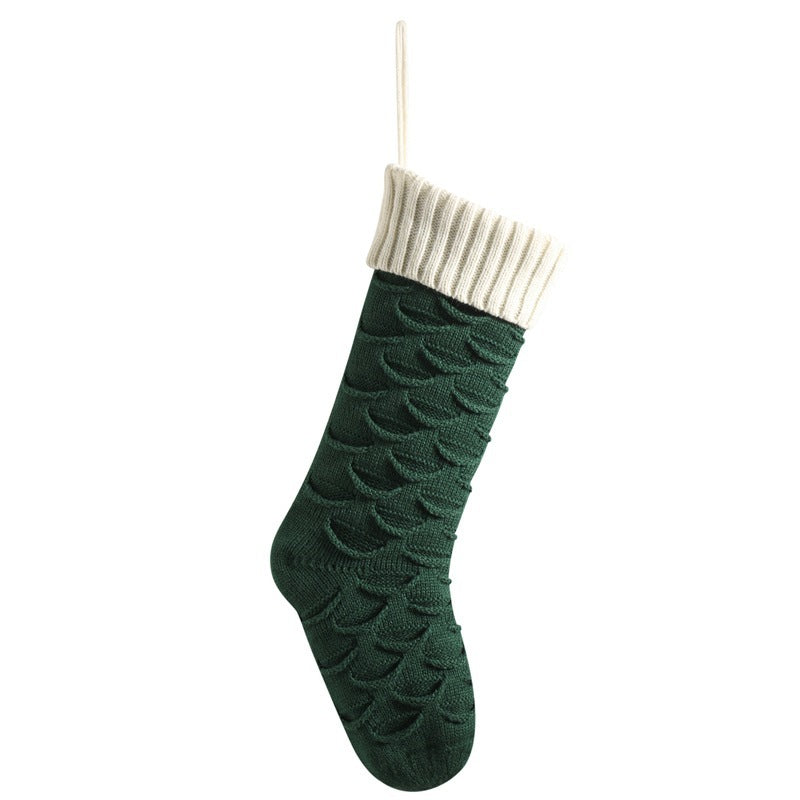 Christmas Gift Bag Decorative Socks – Knitted Hanging Stocking Decorations for Holiday Cheer - ZA-ZOLA