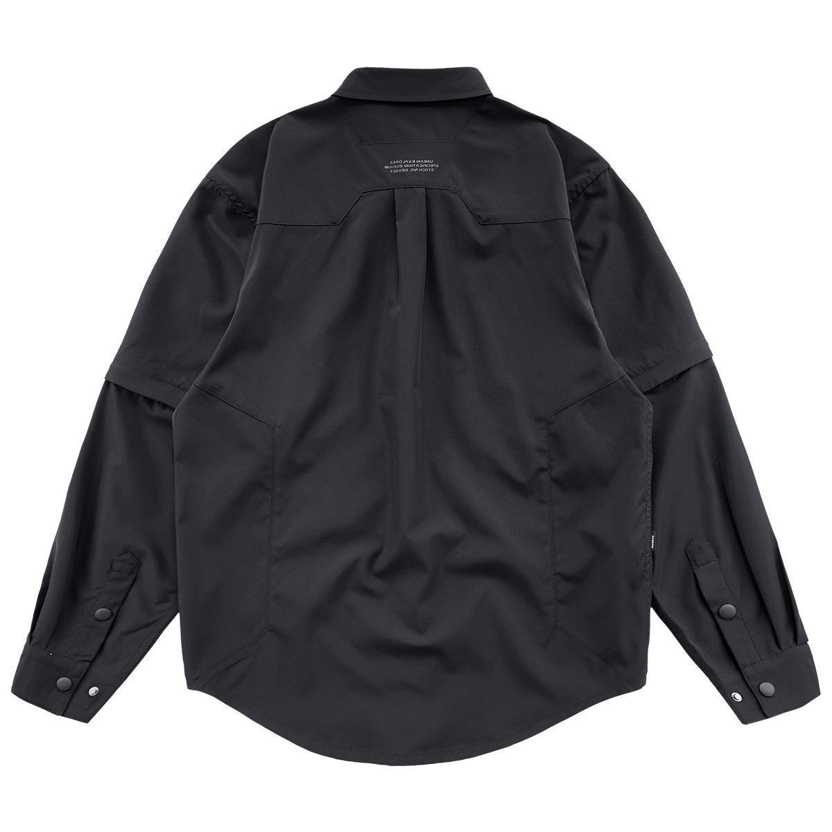 Shirt Men's Long Sleeve Spring And Summer Mechanical StyleProduct information:
 
 Color: Black
 
 Size: M,L,XL,2XL,3XL,4XL
 
 Style: Cardigan
 
 Applicable scenarios: Leisure
 
 Applicable Gender: Male
 
 Sleeve length: lonShirtZA-ZOLAZA-ZOLALong Sleeve Spring