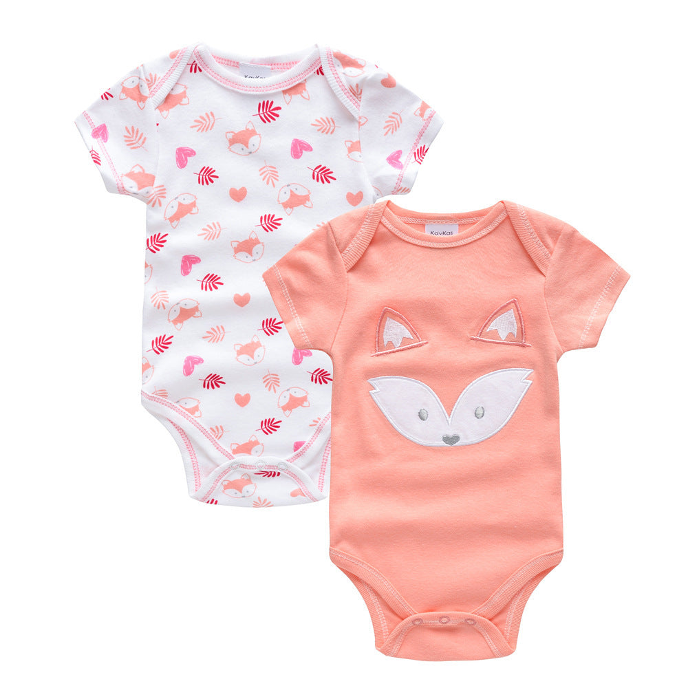 Sleeveless Baby Rompers Clothes Newborn Baby ClothesFabric name
 : Knitting
 
 Main fabric Composition: cotton
 
 Main fabric ingredient content: 100 (%)
 
 Security level: Class A
 
 Closed style: Concealed button
 
Baby ClothesZA-ZOLAZA-ZOLASleeveless Baby Rompers Clothes Newborn Baby Clothes